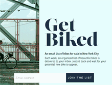 Tablet Screenshot of getbiked.com